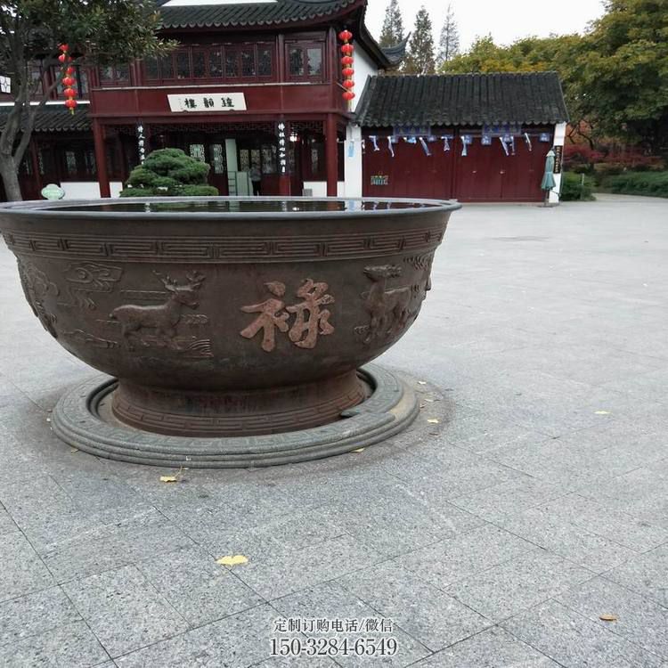 福禄太平缸雕塑 福禄太平缸雕塑