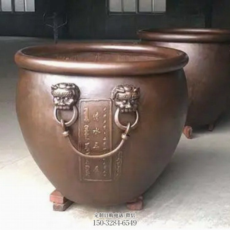 景观雕塑紫铜缸